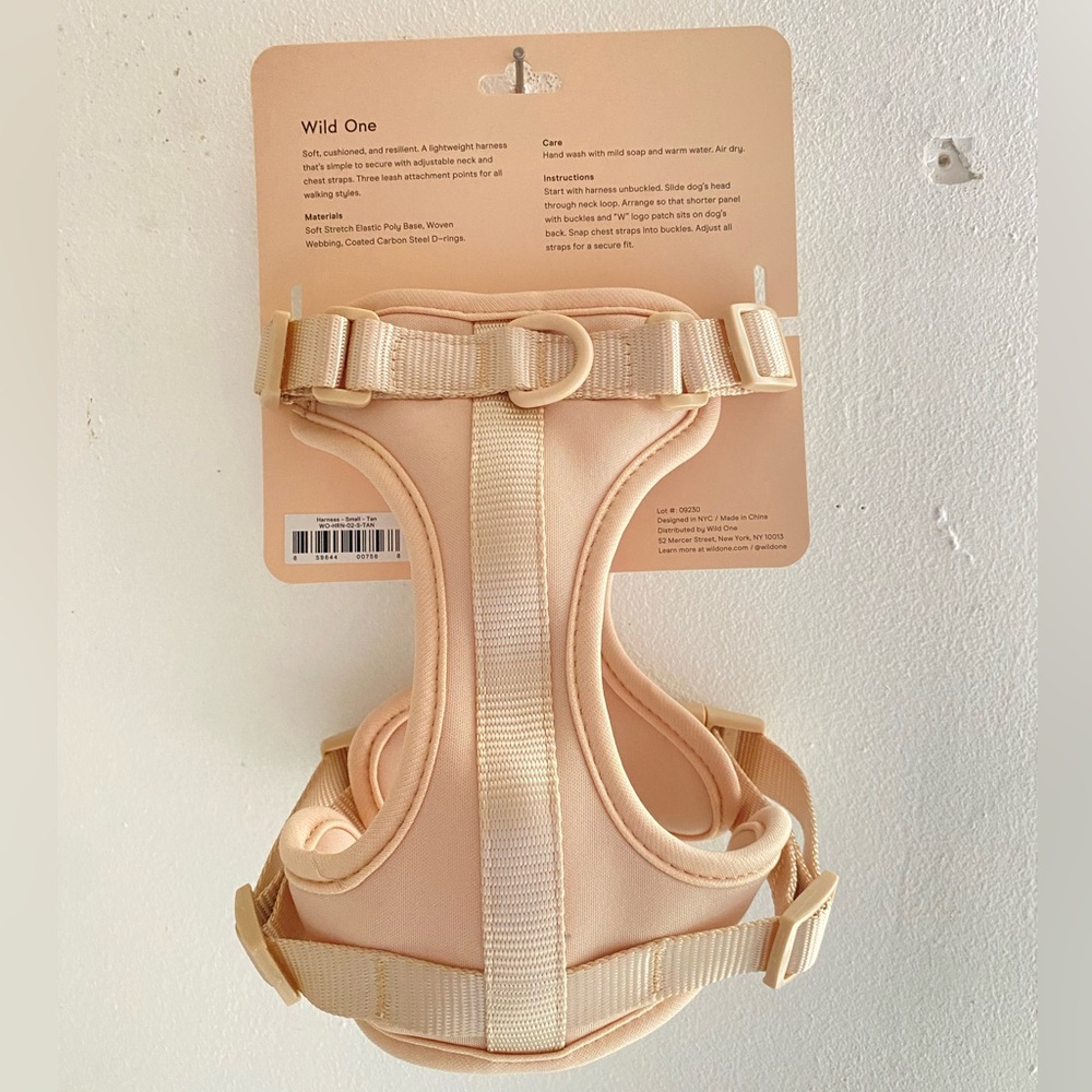 Wild One Dog Harness Tan Size Small for Cocker Spaniels, Pugs, Boston Terriers - Picture 4 of 5